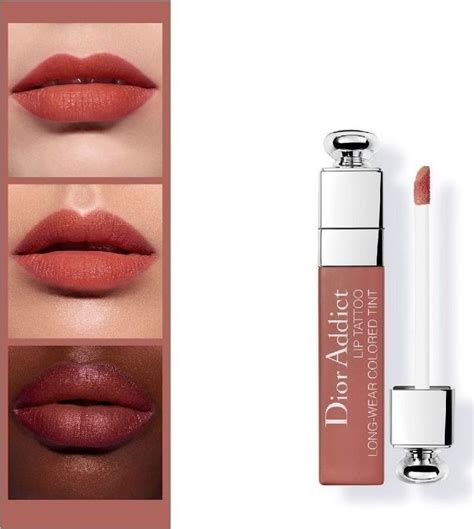 dior addict lip tatoo natural beige|Dior Addict lip tint swatches.